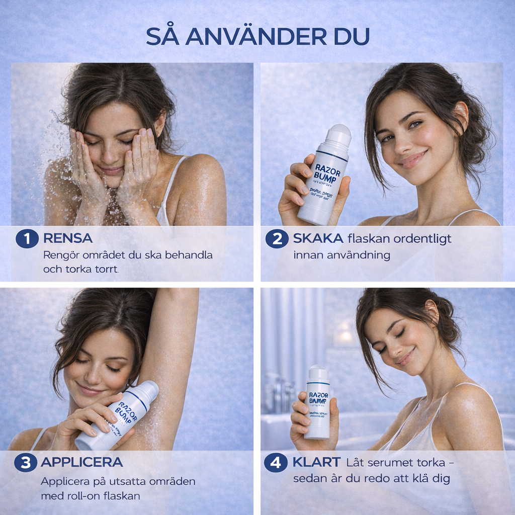 Lugnande serum efter rakning